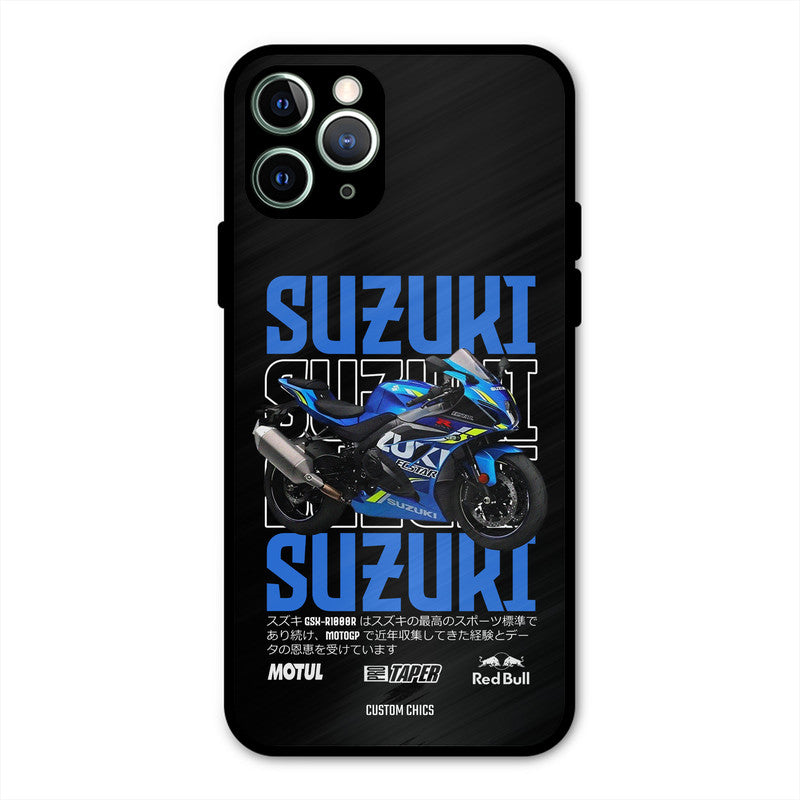 Blue Suzuki iPhone 11 Pro Max Mobile Back Cover - Car&Bike PrintShield Case