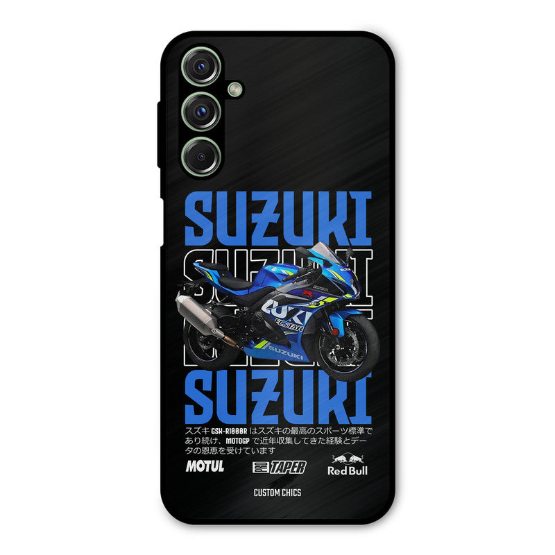 Blue Suzuki Samsung Galaxy M34 Mobile Back Cover - Car&Bike PrintShield Case