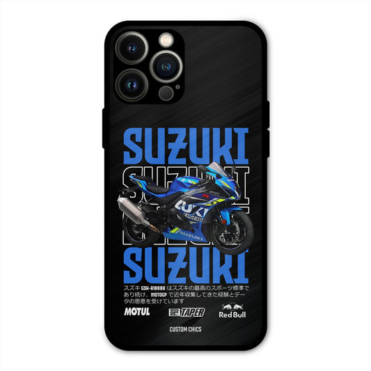 Blue Suzuki iPhone 13 Pro Max Mobile Back Cover - Car&Bike PrintShield Case