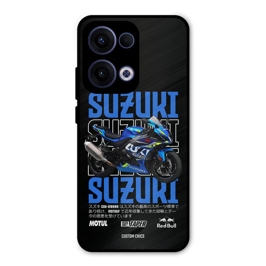 Blue Suzuki Oppo Reno 13 5G Mobile Back Cover - Car&Bike PrintShield Case
