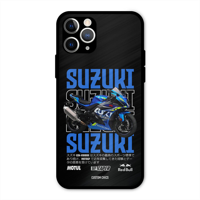 Blue Suzuki iPhone 11 Pro Mobile Back Cover - Car&Bike PrintShield Case
