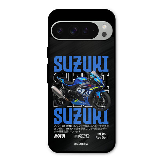 Blue Suzuki Google Pixel 9 Pro XL Mobile Back Cover - Car&Bike PrintShield Case