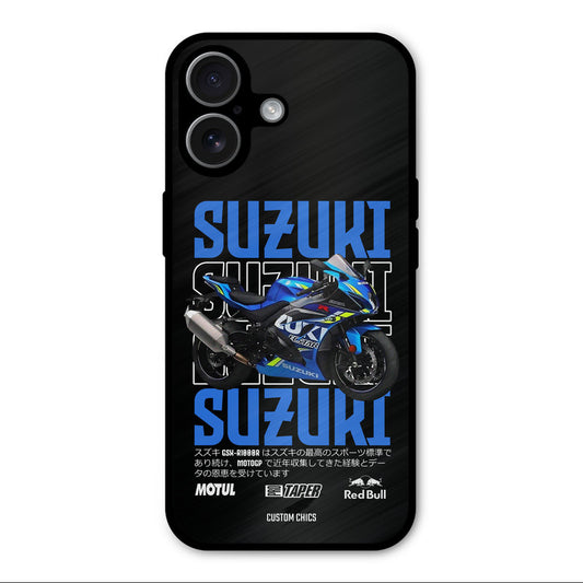 Blue Suzuki iPhone 17 Mobile Back Cover - Car&Bike PrintShield Case