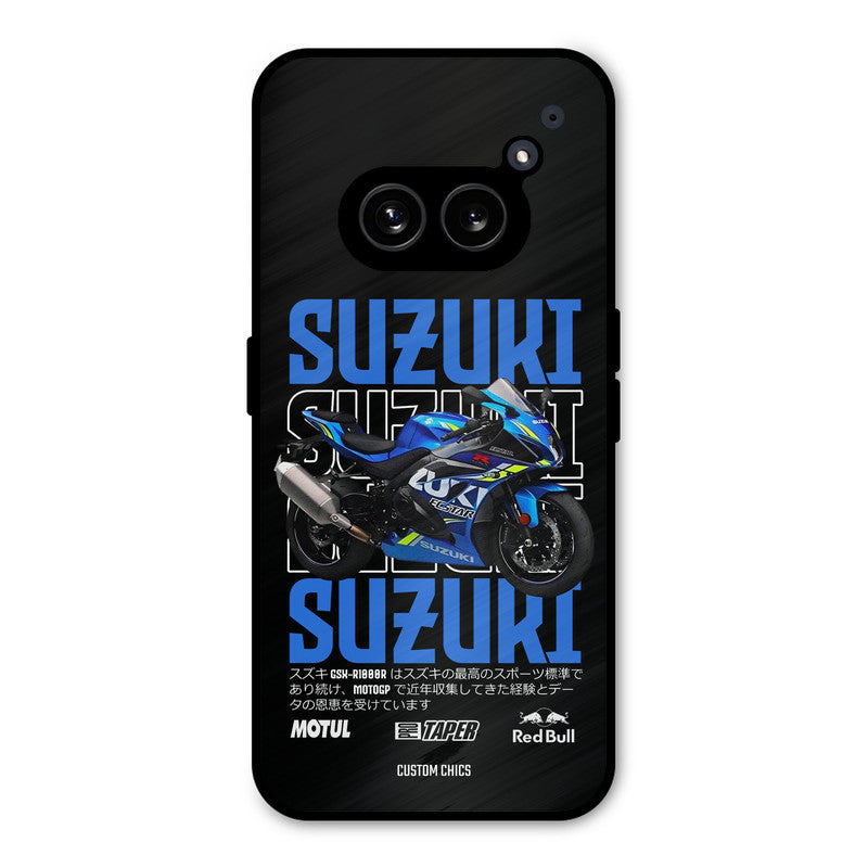 Blue Suzuki Nothing Phone 2a Mobile Back Cover - Car&Bike PrintShield Case