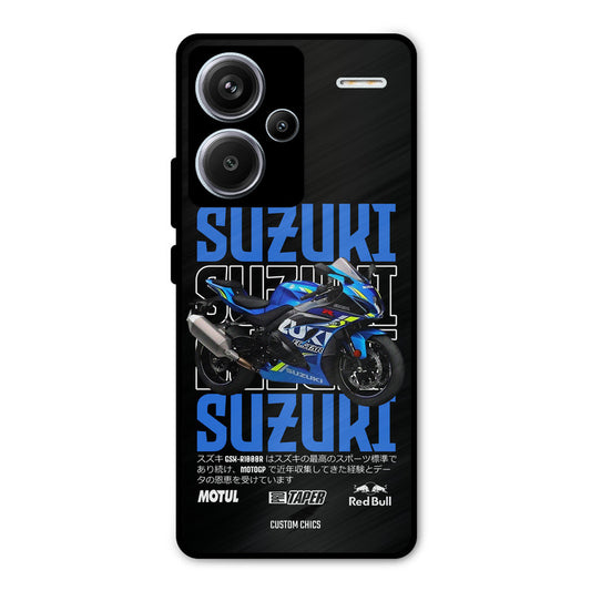 Blue Suzuki Redmi Note 13 Pro Plus Mobile Back Cover - Car&Bike PrintShield Case