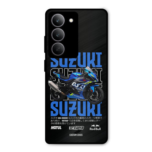 Blue Suzuki Realme 14x Mobile Back Cover - Car&Bike PrintShield Case