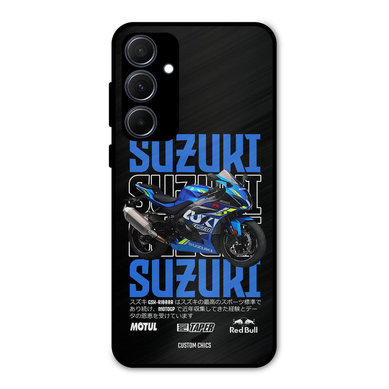 Blue Suzuki Samsung Galaxy A35 5G Mobile Back Cover - Car&Bike PrintShield Case