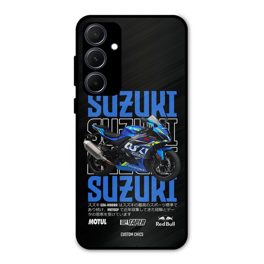 Blue Suzuki Samsung Galaxy A35 5G Mobile Back Cover - Car&Bike PrintShield Case