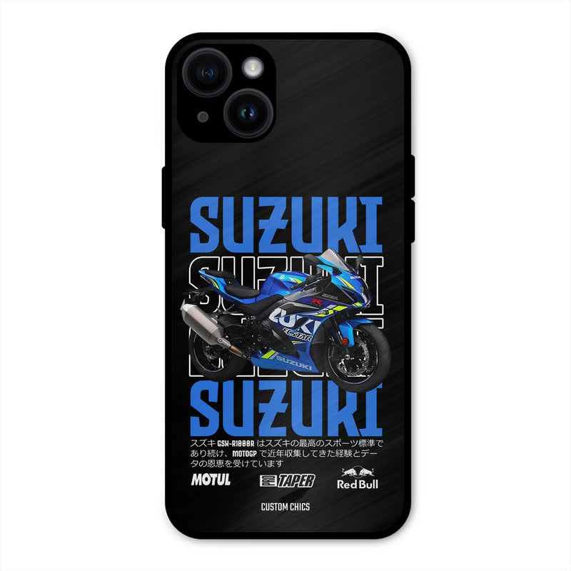 Blue Suzuki iPhone 14 Plus Mobile Back Cover - Car&Bike PrintShield Case