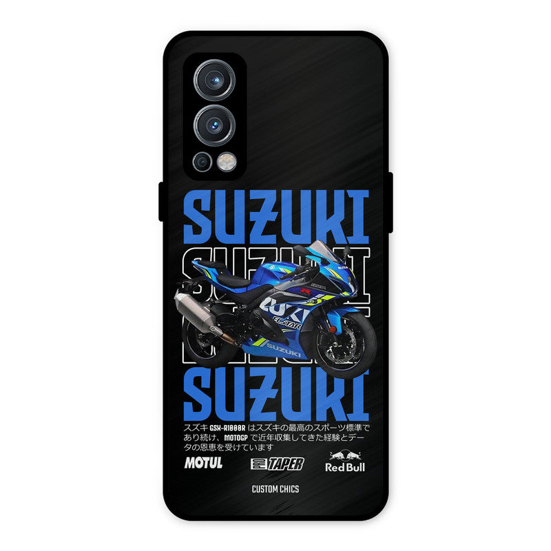 Blue Suzuki OnePlus Nord 2 5G Mobile Back Cover - Car&Bike PrintShield Case