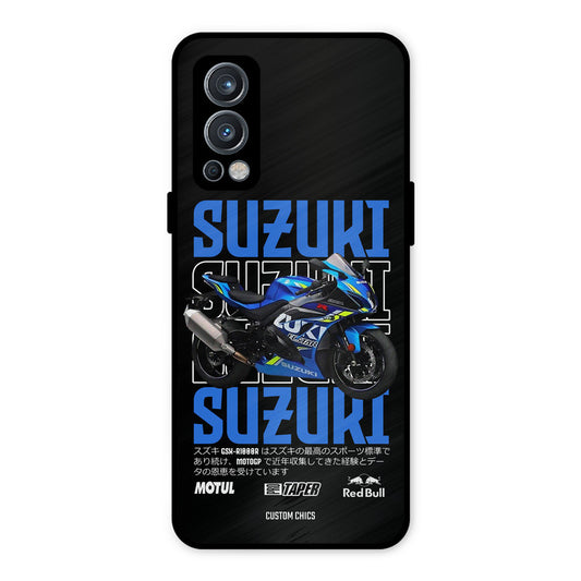Blue Suzuki OnePlus Nord 2 5G Mobile Back Cover - Car&Bike PrintShield Case