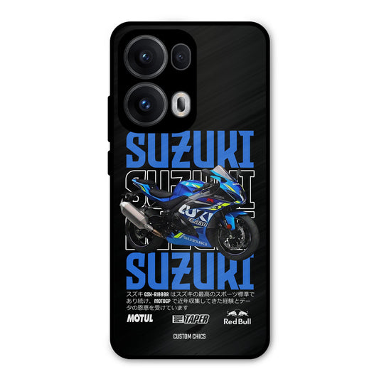 Blue Suzuki Oppo Reno 13 Pro 5G Mobile Back Cover - Car&Bike PrintShield Case