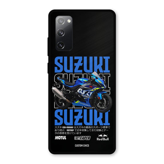 Blue Suzuki Samsung Galaxy S20 FE Mobile Back Cover - Car&Bike PrintShield Case