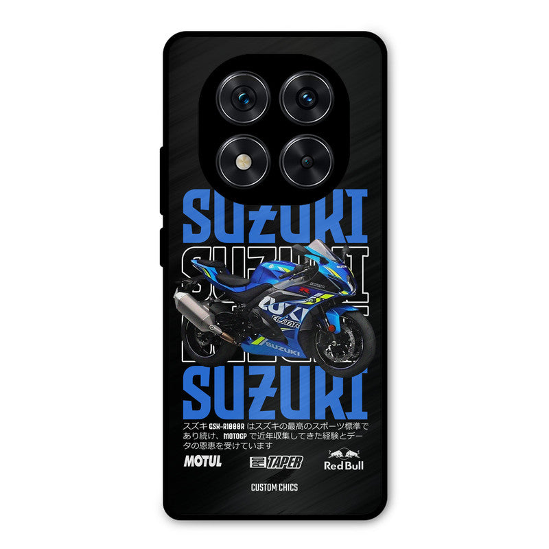 Blue Suzuki Redmi Note 14 Pro Mobile Back Cover - Car&Bike PrintShield Case