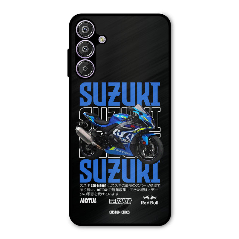 Blue Suzuki Samsung Galaxy M15 Mobile Back Cover - Car&Bike PrintShield Case