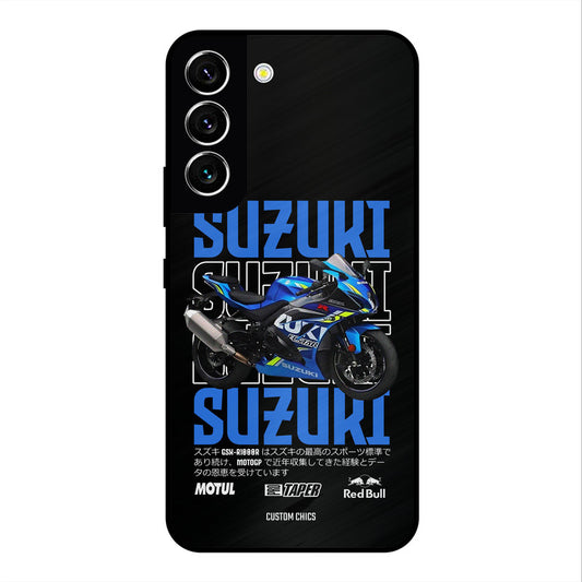 Blue Suzuki Samsung Galaxy S22 Mobile Back Cover - Car&Bike PrintShield Case