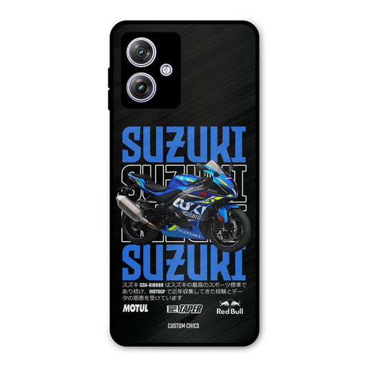 Blue Suzuki Moto G54 Mobile Back Cover - Car&Bike PrintShield Case