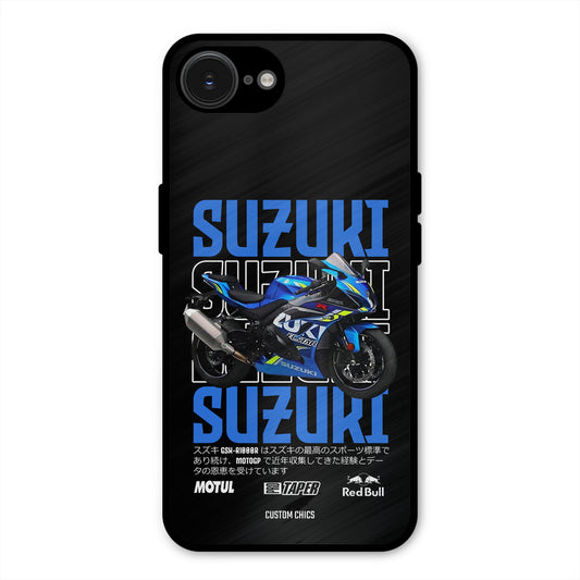 Blue Suzuki iPhone 16e Mobile Back Cover - Car&Bike PrintShield Case