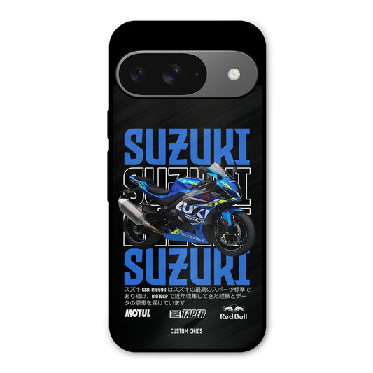 Blue Suzuki Google Pixel 9 Mobile Back Cover - Car&Bike PrintShield Case