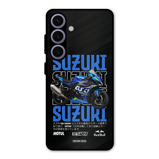 Blue Suzuki Samsung Galaxy S24 FE Mobile Back Cover - Car&Bike PrintShield Case