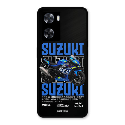 Blue Suzuki Oppo A57 2022 Mobile Back Cover - Car&Bike PrintShield Case