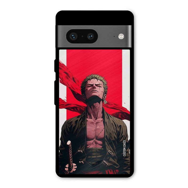 Calm Zoro Google Pixel 7 Mobile Back Cover - Anime PrintShield Case