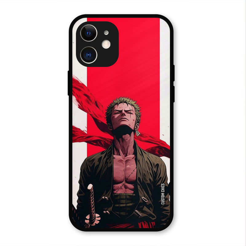 Calm Zoro iPhone 12 Mobile Back Cover - Anime PrintShield Case