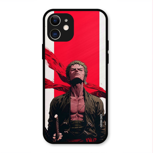Calm Zoro iPhone 12 Mobile Back Cover - Anime PrintShield Case