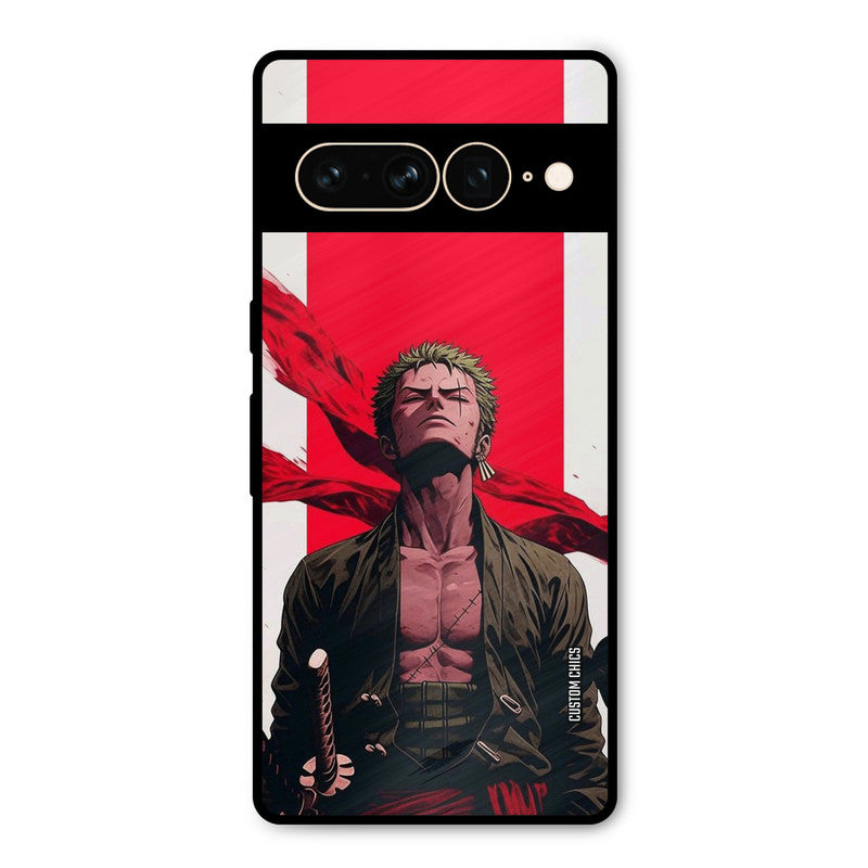 Calm Zoro Google Pixel 7 Pro Mobile Back Cover - Anime PrintShield Case