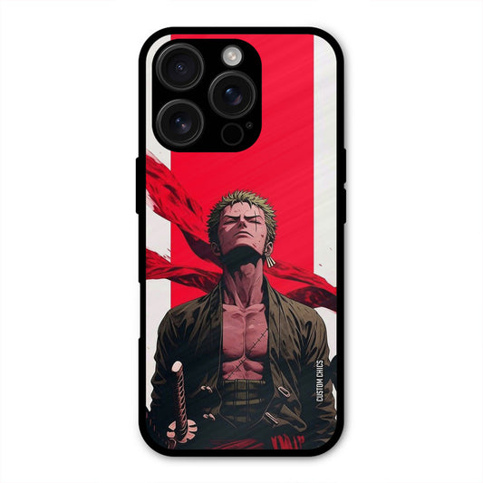 Calm Zoro iPhone 16 Pro Max Mobile Back Cover - Anime PrintShield Case