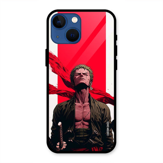 Calm Zoro iPhone 13 Mini Mobile Back Cover - Anime PrintShield Case