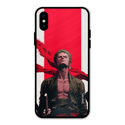 Calm Zoro iPhone X Mobile Back Cover - Anime PrintShield Case