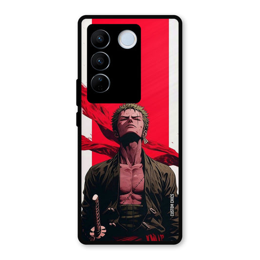 Calm Zoro Vivo V27 Pro Mobile Back Cover - Anime PrintShield Case