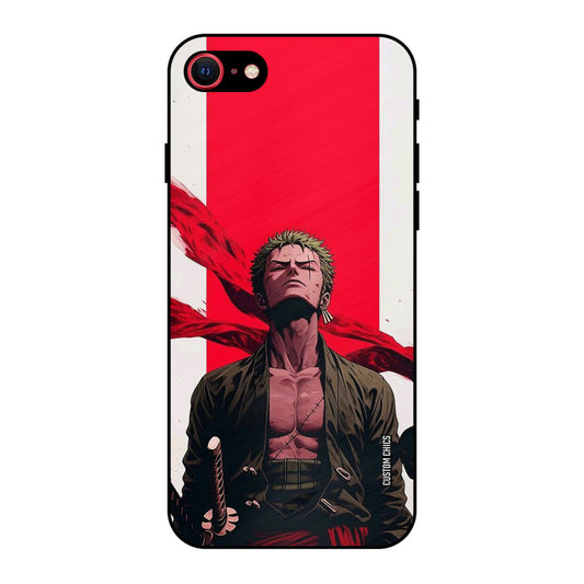 Calm Zoro iPhone SE 2020 Mobile Back Cover - Anime PrintShield Case