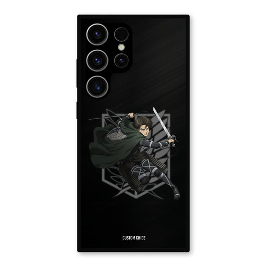 Captain Levi Samsung Galaxy S23 Ultra Mobile Back Cover - Anime PrintShield Case