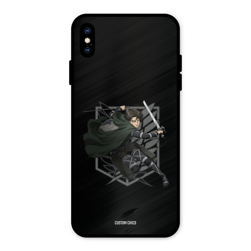 Captain Levi iPhone XS Max Mobile Back Cover - Anime PrintShield Case