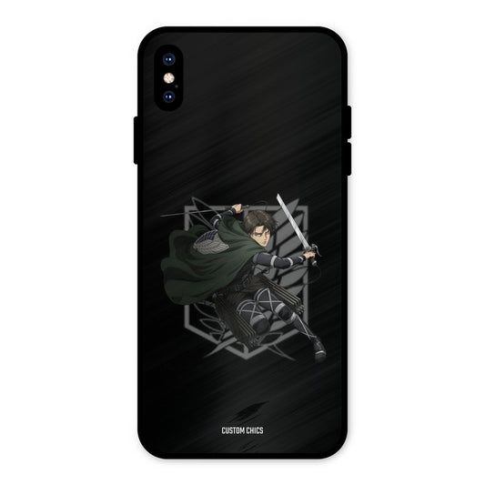 Captain Levi iPhone XS Max Mobile Back Cover - Anime PrintShield Case
