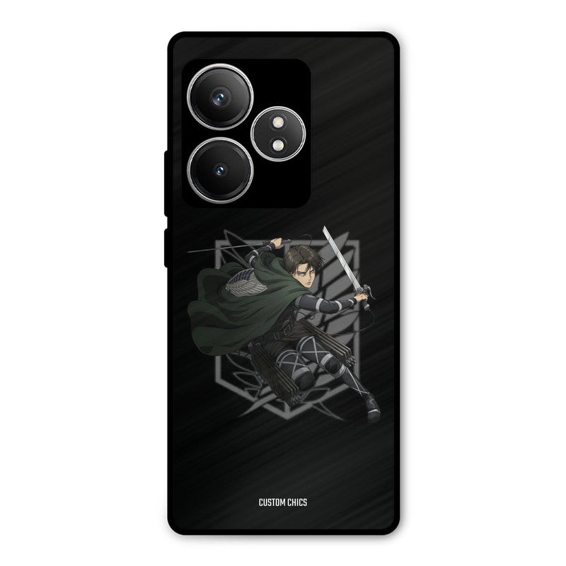 Captain Levi Realme GT 6T Mobile Back Cover - Anime PrintShield Case