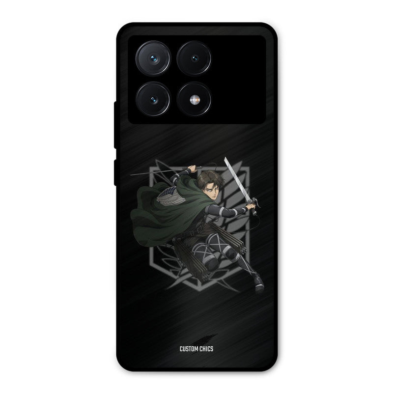 Captain Levi Poco X6 Pro Mobile Back Cover - Anime PrintShield Case