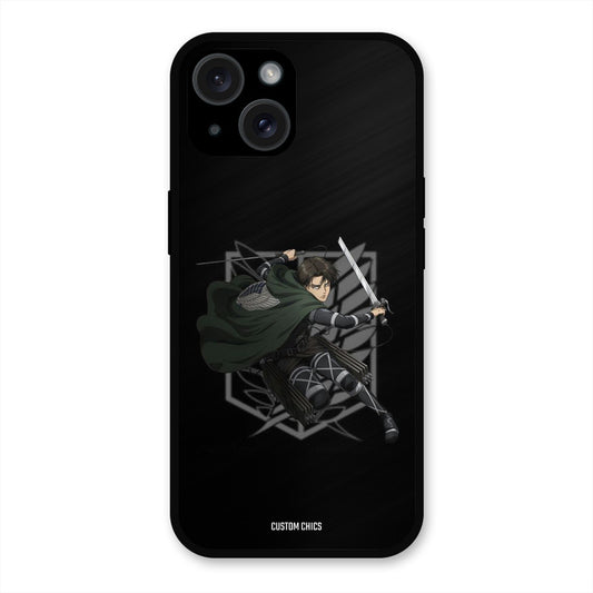 Captain Levi iPhone 15 Mobile Back Cover - Anime PrintShield Case