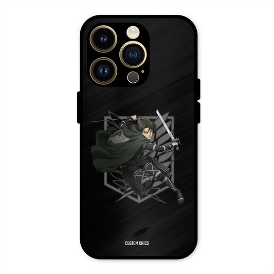 Captain Levi iPhone 14 Pro Mobile Back Cover - Anime PrintShield Case