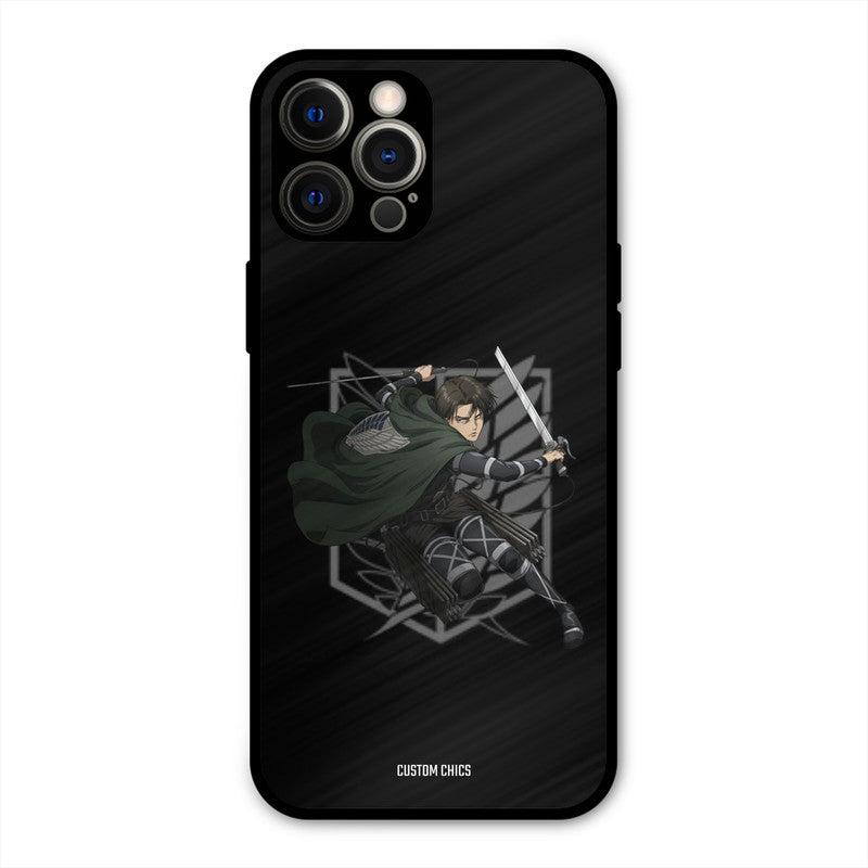 Captain Levi iPhone 12 Pro Max Mobile Back Cover - Anime PrintShield Case