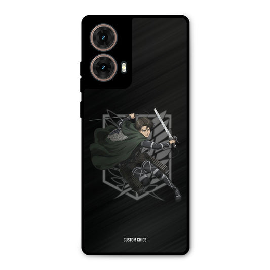 Captain Levi Moto G85 Mobile Back Cover - Anime PrintShield Case
