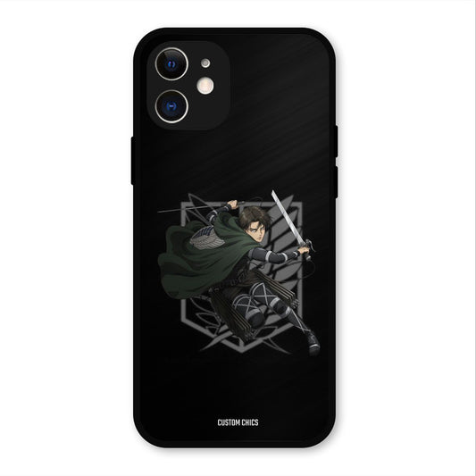 Captain Levi iPhone 12 Mobile Back Cover - Anime PrintShield Case