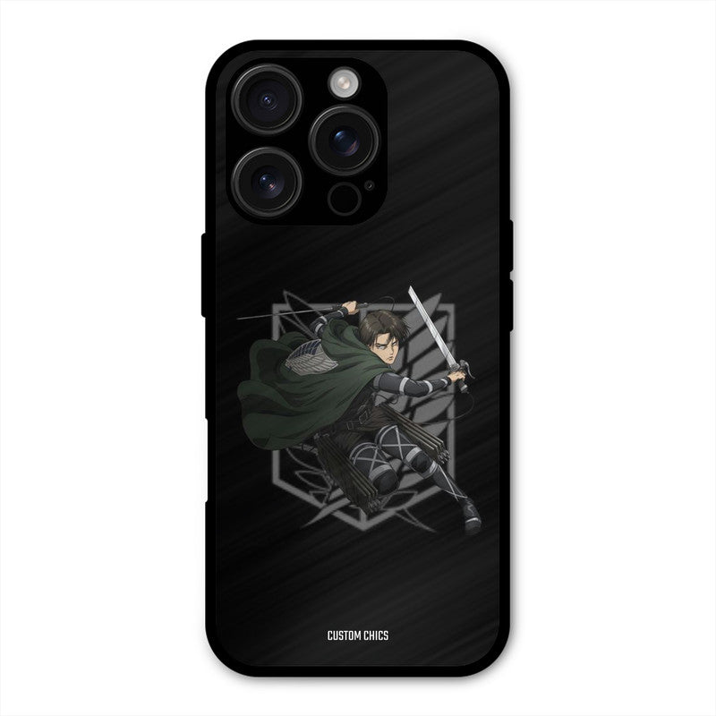 Captain Levi iPhone 16 Pro Max Mobile Back Cover - Anime PrintShield Case