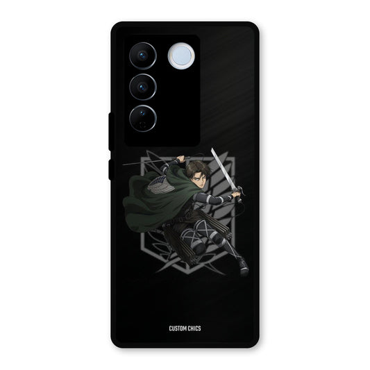 Captain Levi Vivo V27 Pro Mobile Back Cover - Anime PrintShield Case