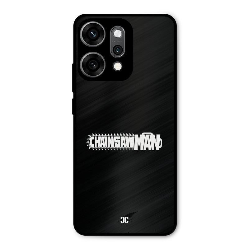 Chainsaw Logo Oppo Reno 14 Pro Mobile Back Cover - Anime PrintShield Case