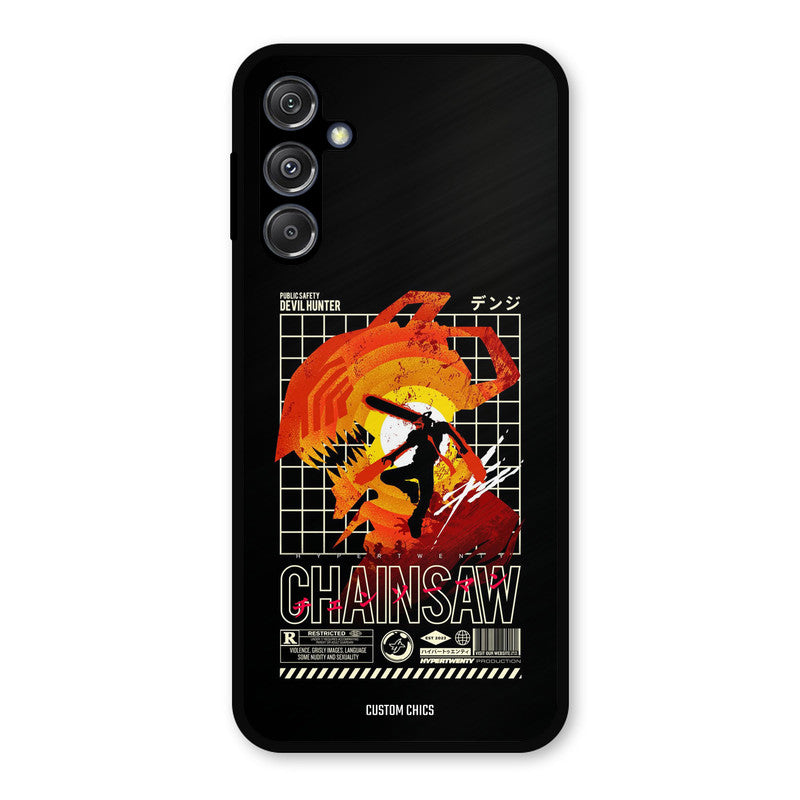 Chainsaw Typo Samsung Galaxy M34 5G Mobile Back Cover - Anime PrintShield Case