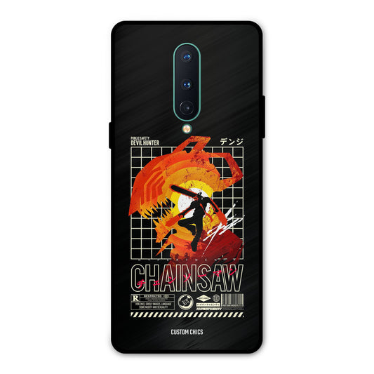 Chainsaw Typo Oneplus 8 Mobile Back Cover - Anime PrintShield Case