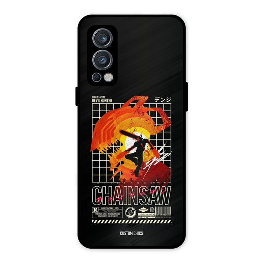 Chainsaw Typo OnePlus Nord 2 5G Mobile Back Cover - Anime PrintShield Case